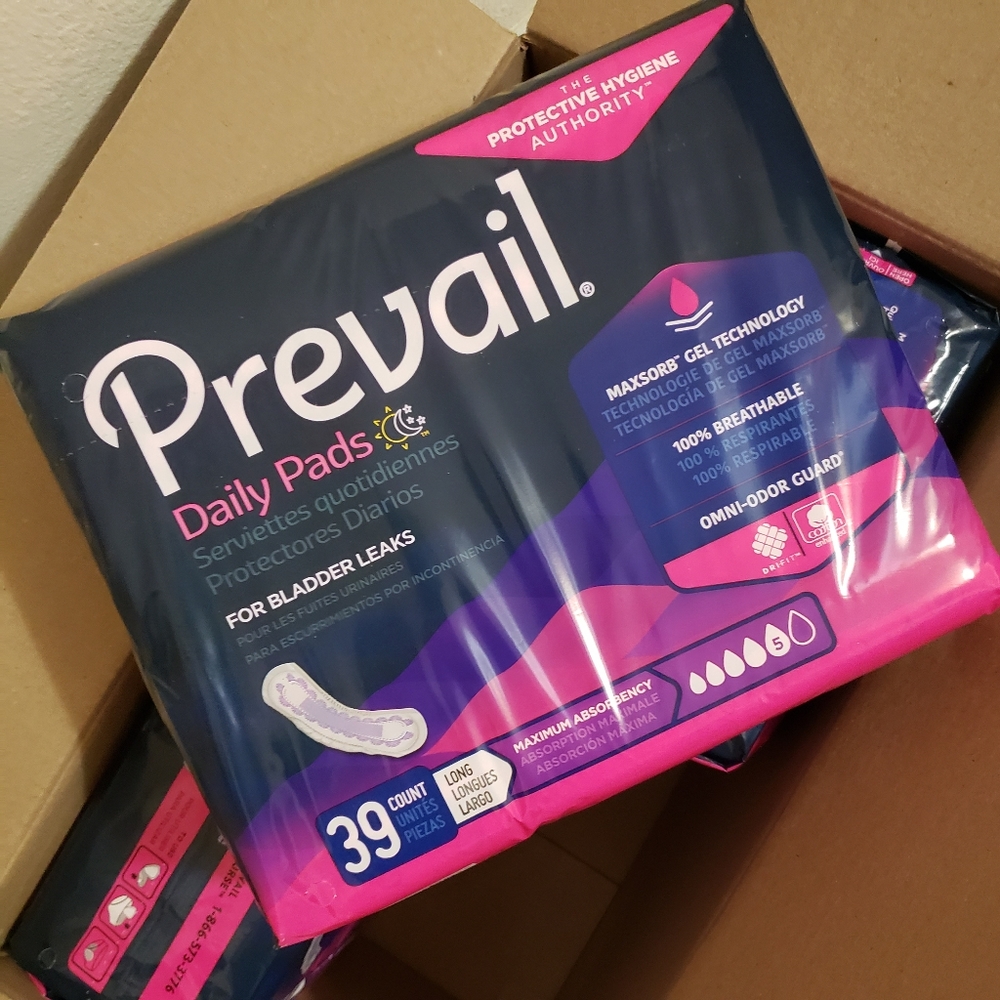 PREVAIL INCONTINENCE PADS FOR WOMEN